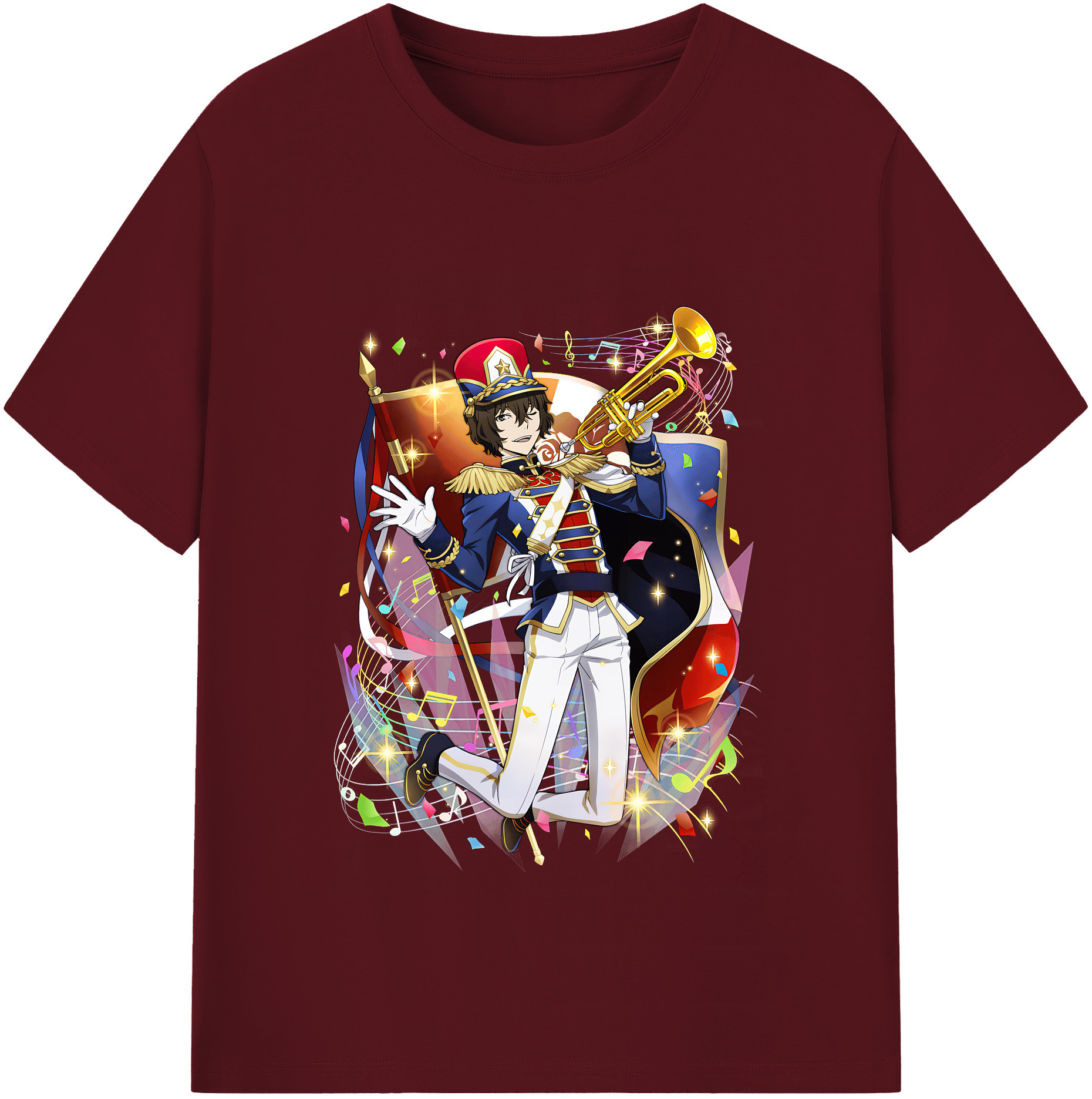 （画像用） 文豪ストレイドッグス Bungo Stray Dogs 綿100％半袖Tシャツ（フロントプリント）